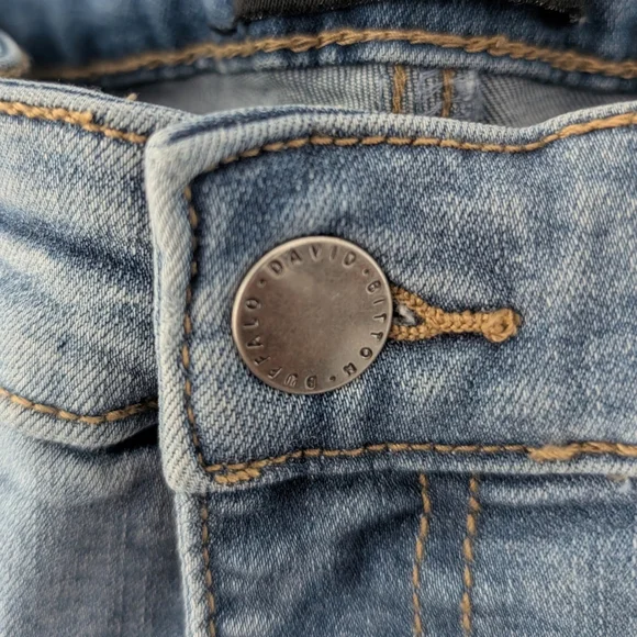 Buffalo David Bitton Blue Ankle Cropped Jeans - Picture 5 of 7